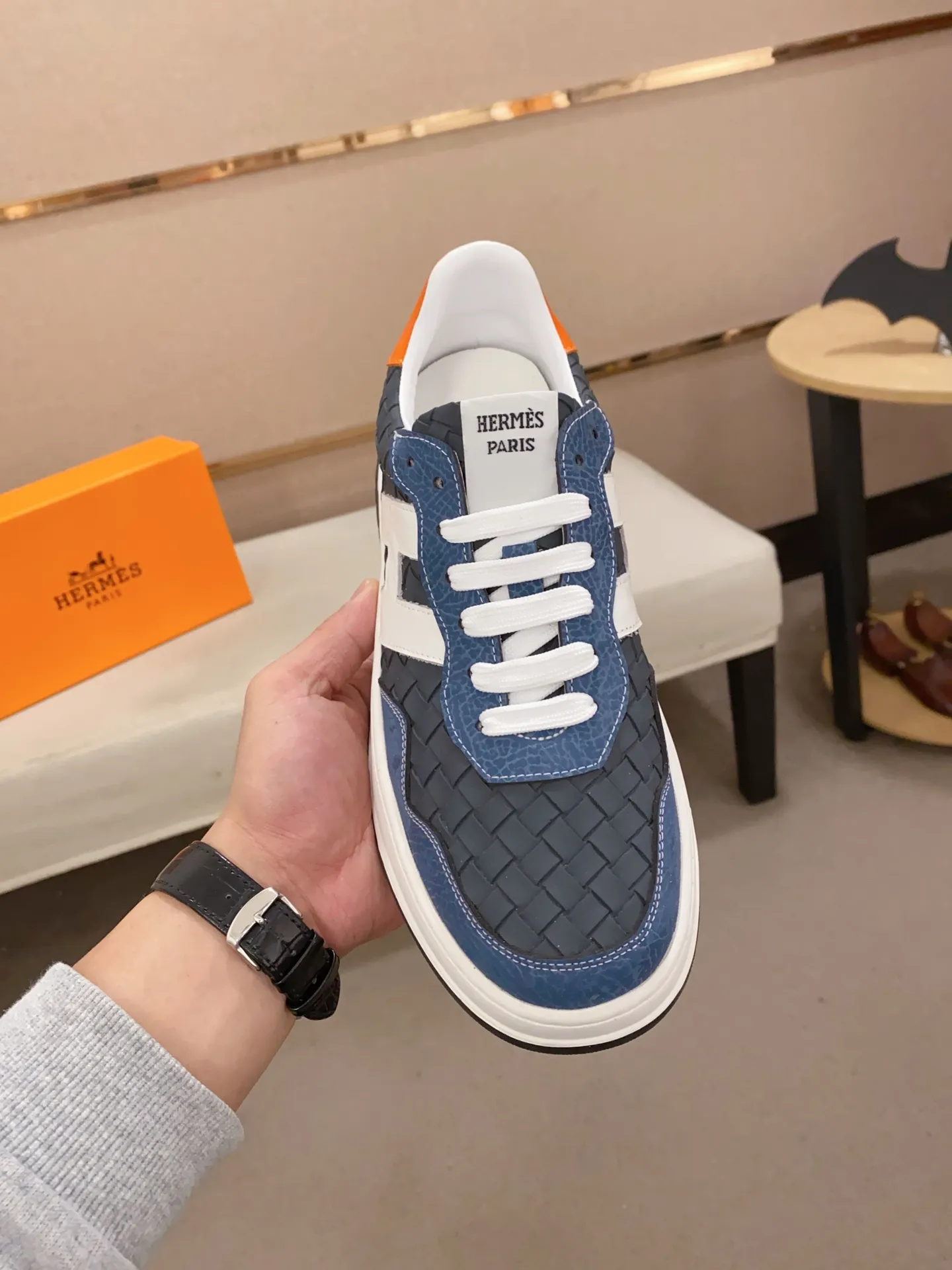 Men's clothing and shoes💰: 400💰《HERMES》【Original order·Version】Hermès; top 🔝purchasing agent🔍🔍men's latest 🇺🇸 counter sales simultaneously, imported from Italy original ▲▲cowhide ▲▲ (highlighting the high End, Nobility, Grade) Exquisite workmanship (Imported water-dyed sheepskin lining from Italy) Sole: Original sole provided by the original factory, ⚠️Exclusive double-layer activity, TPR, molded outsole; super comfortable Code number: 38-44